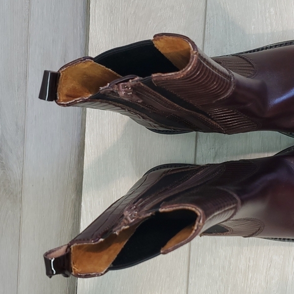 NEW Jeffrey Campbell Edmond High Top Western Womens Leather Booties shoes - Picture 7 of 16